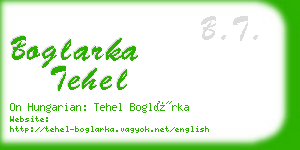 boglarka tehel business card